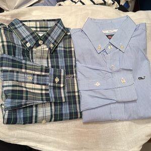 BUNDLE OF 2 Vineyard Vines Boys Button-down Size 6